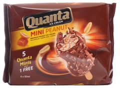 Quanta Mini Peanut Ice Cream With Milk Chocolate Caramel Swirl 5 1 50 Ml