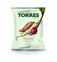 Torres Selecta Veggie Chips With Beetroot Parsnip Sweet Potato 90g