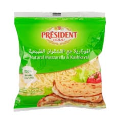Shredded Natural Mozzarella & Kashkaval Cheese