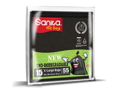 Sanita Tie Bag 55 Gallons 15 Bag