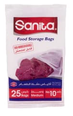 Sanita Food Storage Bags No 10 Medium 25 Bags