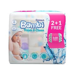 Bambi_baby_wet_wipes_fresh_and_clean_3_star_56sheets