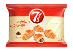 ميني كروسان بحشوة كريمة الكاكاو