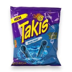 Blue Heat Hot Chili Pepper Tortilla Chips Artificially Flavoured