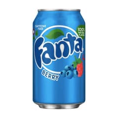 Fanta Berry Flavored Soft Drink Caffeine Free 12oz