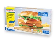 Americana Breaded Chicken Burgers 226 G