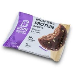 Born Winner Slim High Protein 50 Percent Cookie Cookies And Cream Flavour 75g