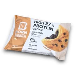 Born Winner Deluxe High Protein 27 Percent Cookie Chocolate Chip Flavour With Filling 75g
