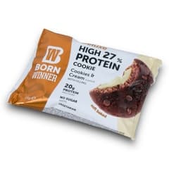 Born Winner Deluxe High Protein 27 Percent Cookie Cookies And Cream Flavour With Filling 75g