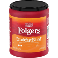 Folgers Breakfast Blend Ground Coffee Mild Roast 9 Dot 6oz
