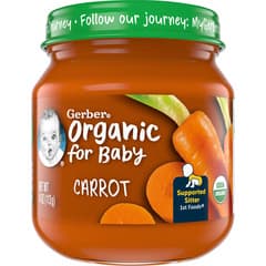 Gerber Carrot Puree Baby Food 2 56g