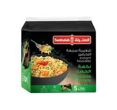 Sunbulah Instant Noodles Vegetables Flavor 5 70g