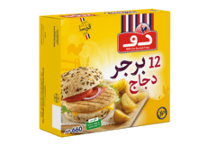 دو برجر دجاج 12 قطعة 660 جم