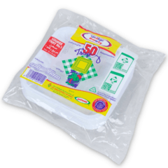 Awafy Square Plastic Tray No Dot 1 50 Pcs
