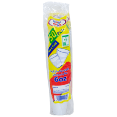 Awafy Disposable Plastic Cups 6oz 50 Pcs