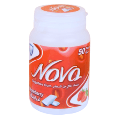 Nova Sugar Free Gum Strawberry 50 Pcs