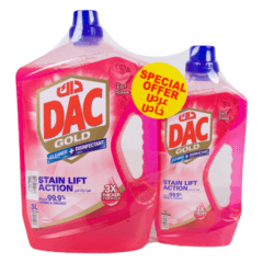 Dac Gold Cleaner Disinfectant Rose Bloom Special Offer 3 1 L