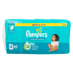 Pampers Rash Protection Diapers Size 4 9 14kg Mega Pack 60 Diapers