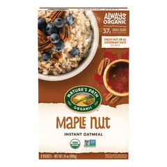 Natures Path Organic Instant Oatmeal Maple Nut 14oz