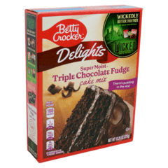 Betty Crocker Super Moist Triple Chocolate Fudge Cake Mix 13 Dot 25oz