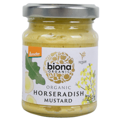 Biona Organic Horseradish Mustard 125 G