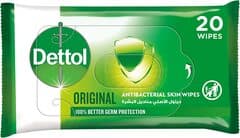 Dettol Antibacterial Multiuse Wipes Original 20s