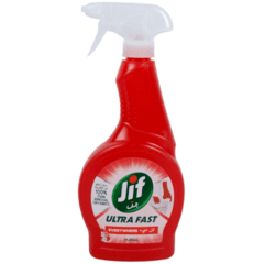Jif Ultra Fast Cleaner Spray Everywhere 100 Percent Stain Removal On Fabrics Floral Scent 470 Ml