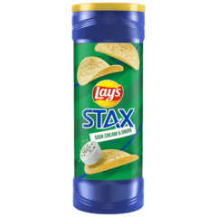 Lay S Stax Sour Cream Onion Flavoured Potato Chips 156 G