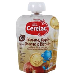Fruits Puree Banana, Apple, Orange & Biscuit (From 6 Months)