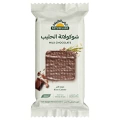 كعك الأرز العضوي بالشوكولاتة بالحليب