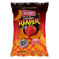 Herr S Carolina Reaper Cheese Curls Extra Hot 6 5oz