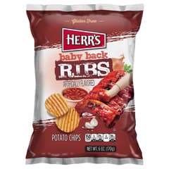 Herrs Gluten Free Baby Back Ribs Potato Chips 170g