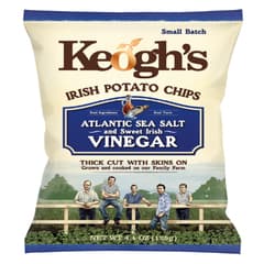 Keogh S Atlantic Sea Salt Sweet Irish Vinegar Irish Potato Chips Thick Cut With Skins On 125g