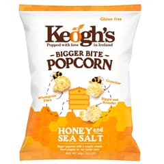 Keogh S Bigger Bite Gluten Free Honey Sea Salt Popcorn 90g