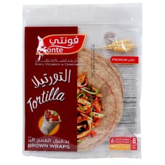 Fonte Brown Tortilla Wraps 6 pcs 250 g