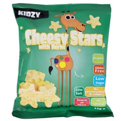 Kidzy Organic Gluten Free Cheesy Stars With Herbs 12g
