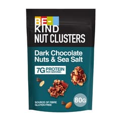 Be Kind Dark Chocolate Nuts Sea Salt Nut Clusters 80g