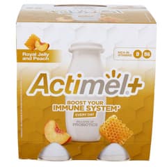 Actimel Dairy Drink Royal Jelly And Peach 4 x 93 ml