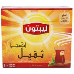 Lipton Yellow Label Black Tea Extra Strong 100 Tea Bags