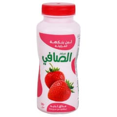 لبن بنكهة الفراولة