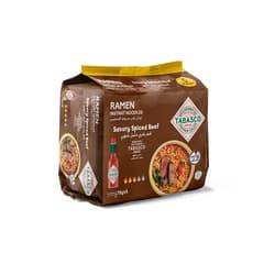 Tabasco Ramen Instant Noodles Savory Spiced Beef 5 × 75g