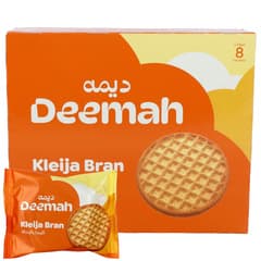 Deemah Kleija Bran Biscuits 8 × 62g