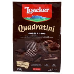 Loacker Quadratini Double Chocolate Wafer 250g
