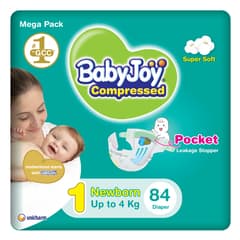 Compressed Newborn Leakage Stopper Diapers Size 1 (Up to 4 KG)