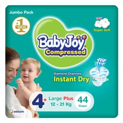 Compressed Diamond Channels Diapers Size 4+ Large Plus (12-21Kg)