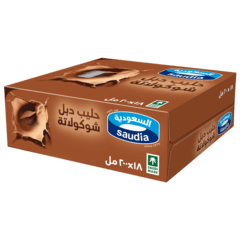 Saudia Double Chocolate Milk 18 × 200ml
