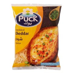 Puck Shredded Cheddar Cheese Mix 180 g