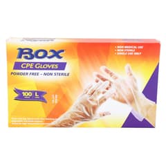 Box Cpe Gloves Large 100 Pcs