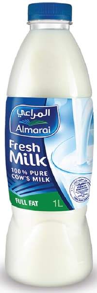 المراعي حليب طازج كامل الدسم 1 لتر