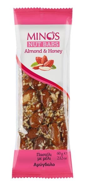 Minos Nut Bar Almond & Honey 60G